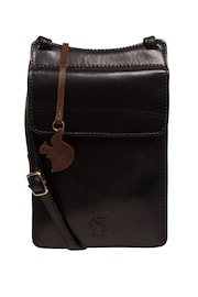Conkca 'Milly' Leather Cross-Body Phone Black Bag - Image 3 of 6