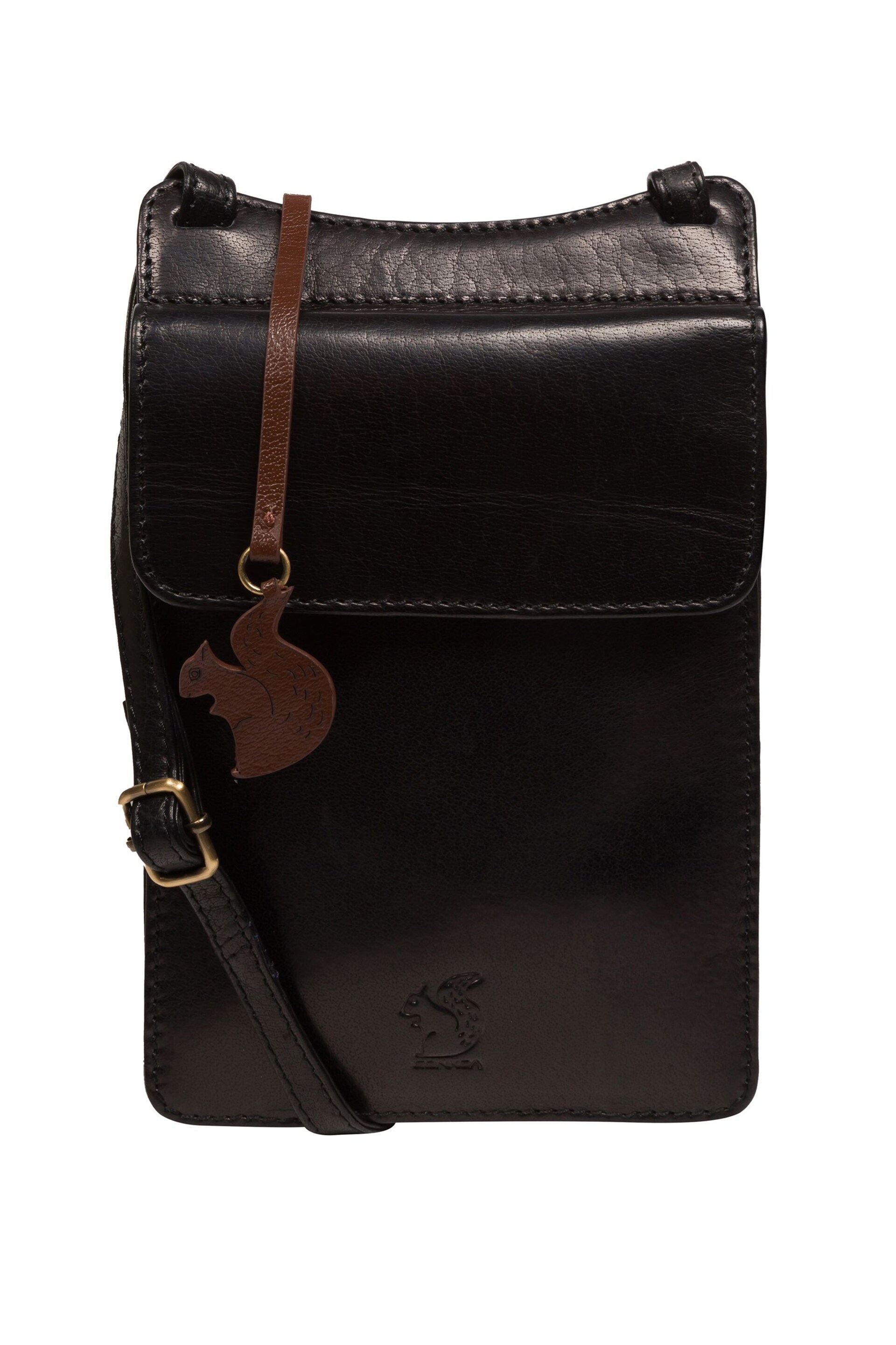 Conkca 'Milly' Leather Cross-Body Phone Black Bag - Image 3 of 6