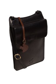 Conkca 'Milly' Leather Cross-Body Phone Black Bag - Image 6 of 6