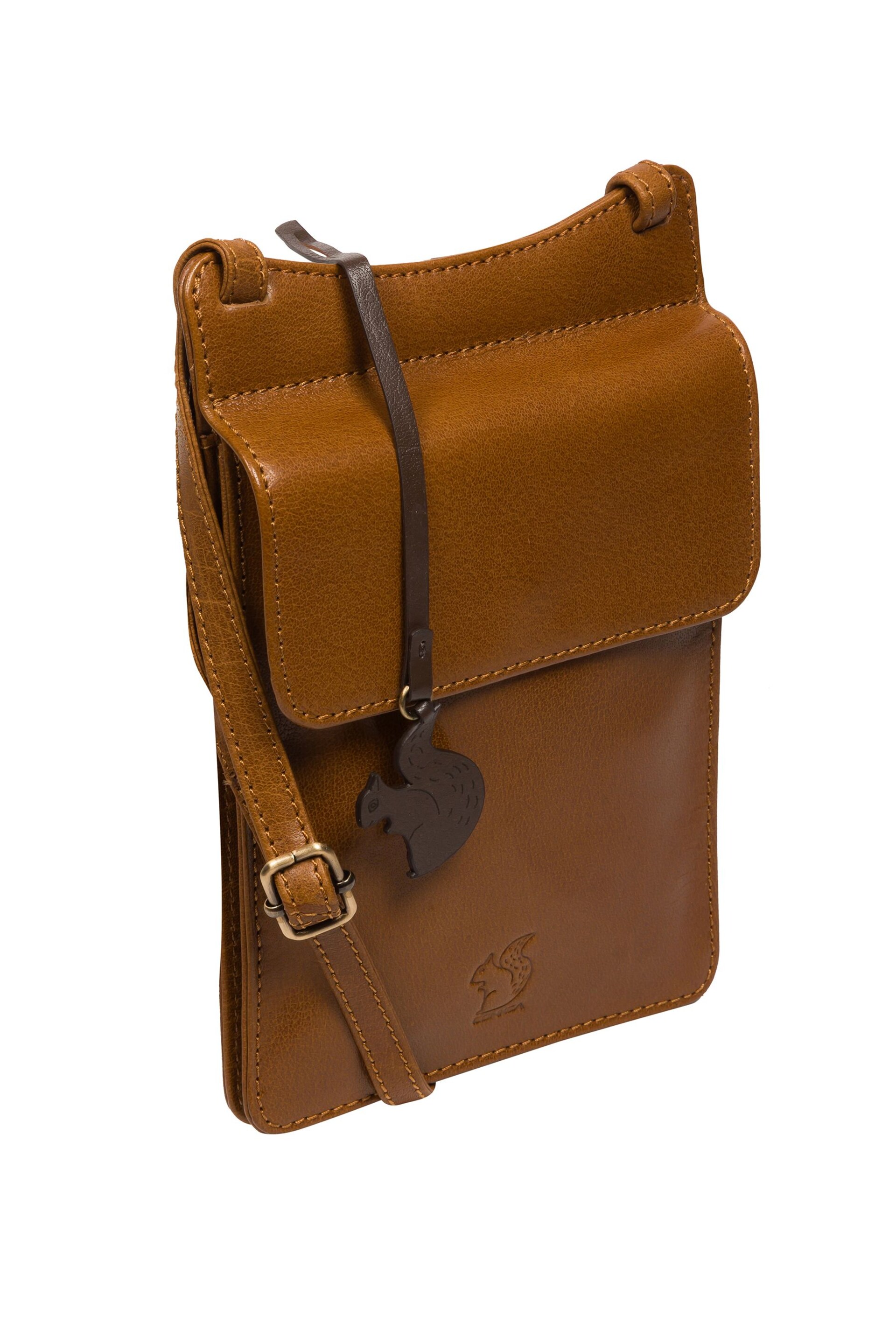 Conkca 'Milly' Leather Cross-Body Phone Black Bag - Image 4 of 6