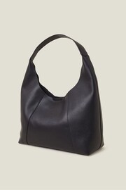 Accessorize Black Leather Scoop Shoulder Bag - Image 3 of 3