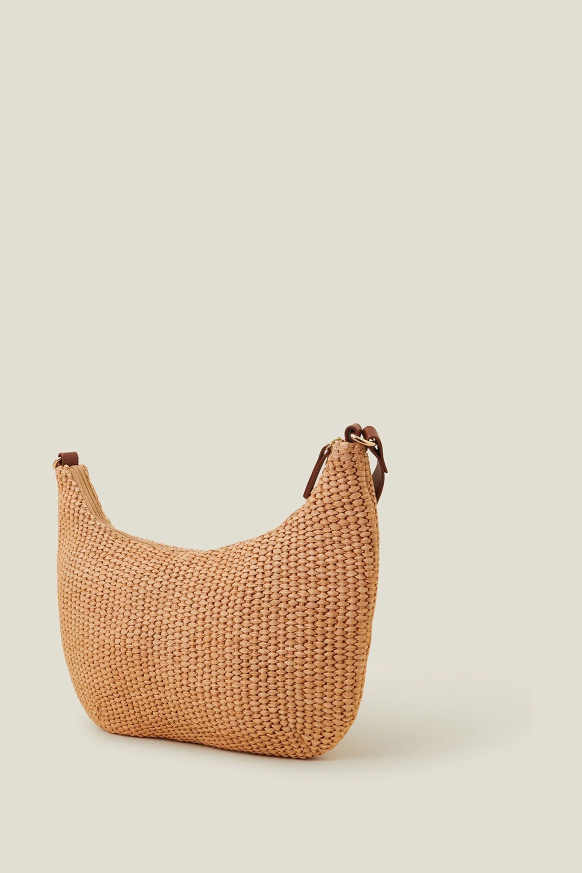 Accessorize Natural Raffia Cross-Body Bag - Image 3 of 4