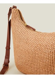 Accessorize Natural Raffia Cross-Body Bag - Image 4 of 4