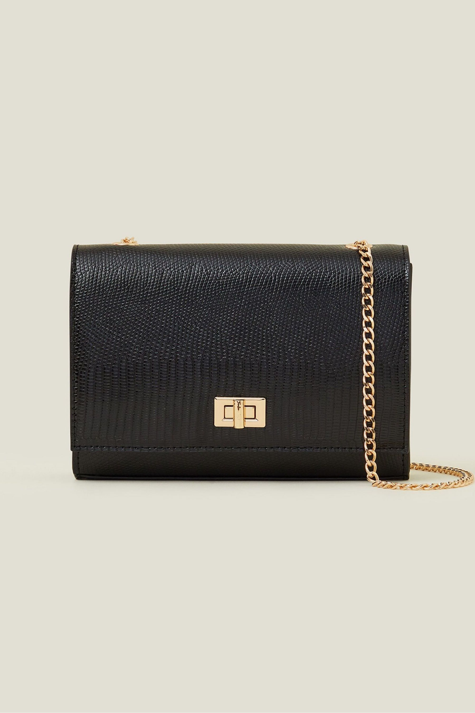 Buy Accessorize Black Chain Twist Lock Shoulder Bag from Next Luxembourg