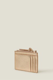 Accessorize Gold Leather Metallic Card Holder - Image 2 of 2