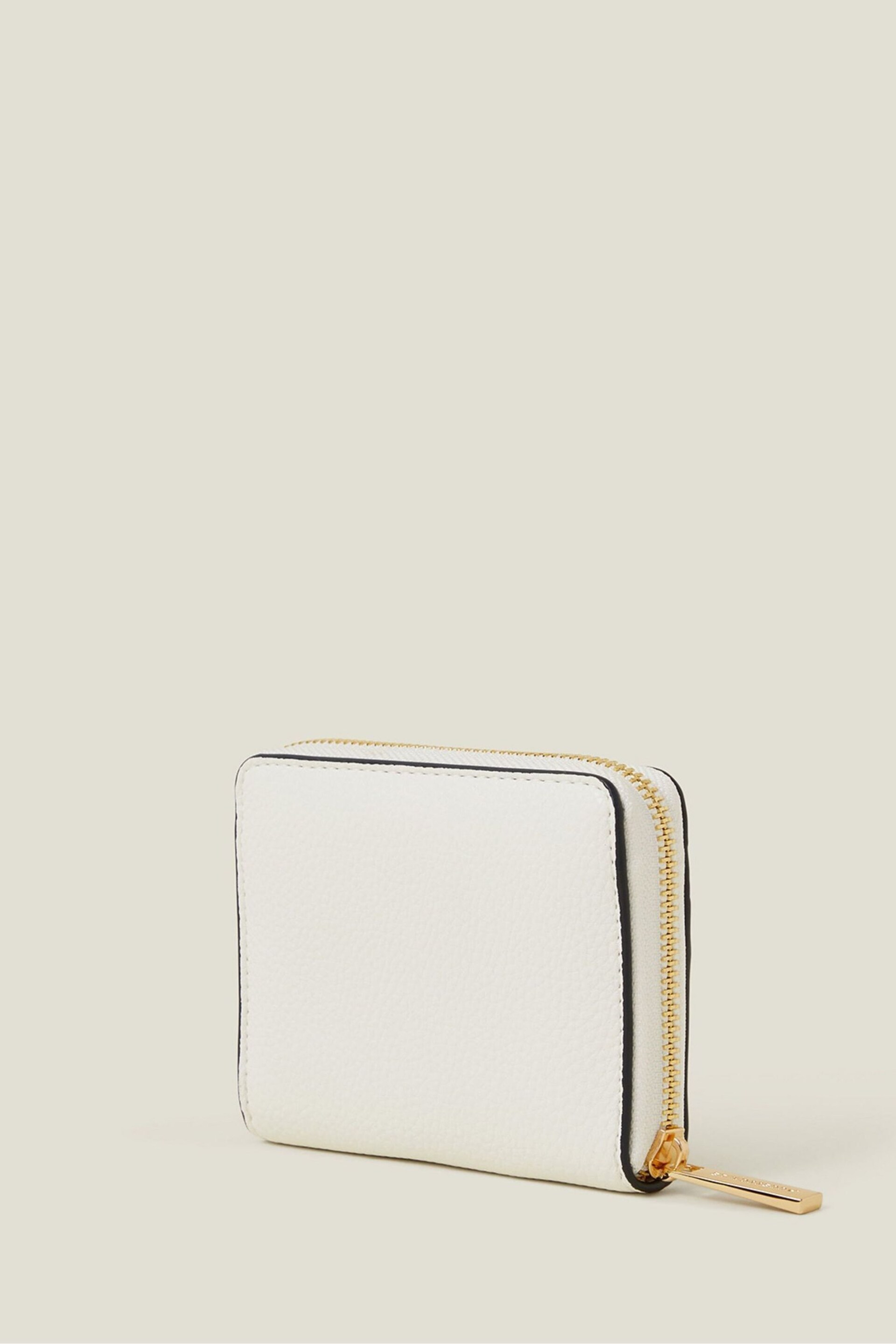 Accessorize White Zip Around Purse - Image 2 of 2