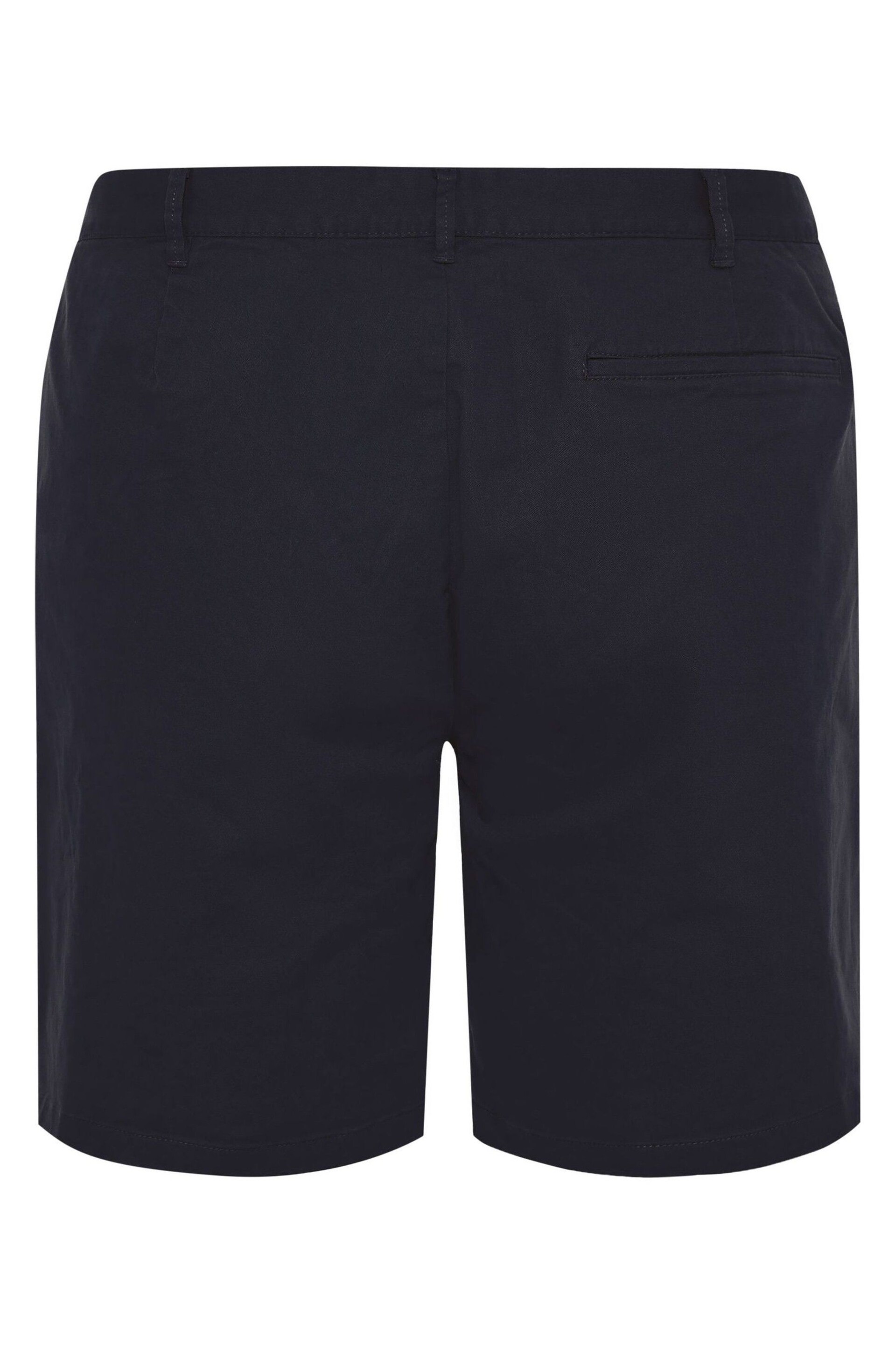 BadRhino Big & Tall Blue Stretch Chino Shorts - Image 5 of 5