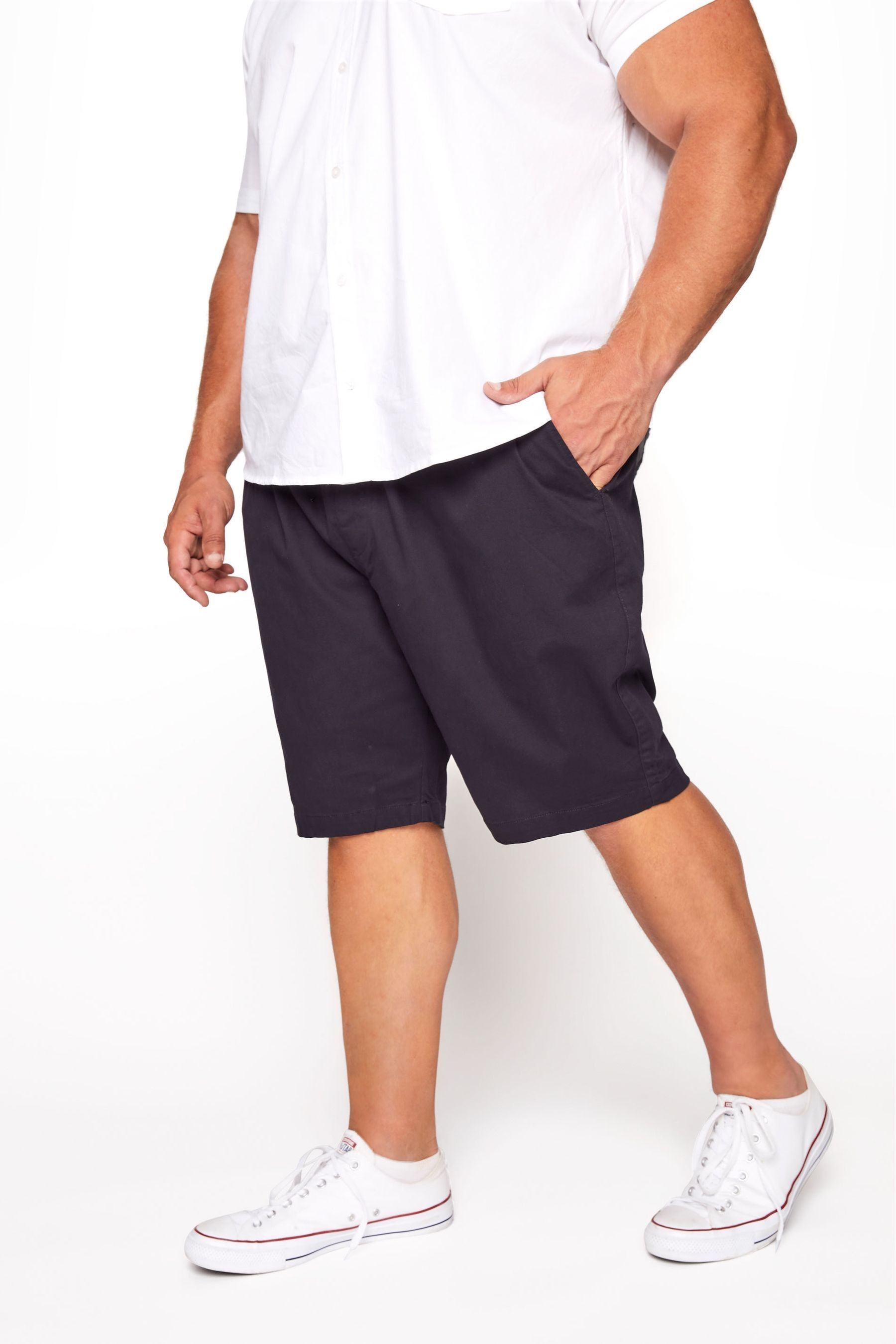 Buy BadRhino Big Tall Blue Elasticated Waist Chino Shorts from Next Luxembourg