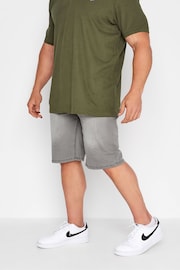 BadRhino Big & Tall Grey Denim Shorts - Image 1 of 4