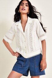 Monsoon Natural Irina Lace Shirt - Image 2 of 6