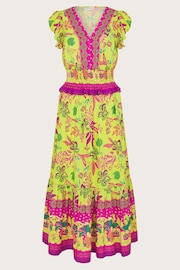 Monsoon Green Vita Floral Dress - Image 6 of 6