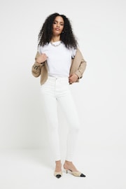 River Island White HR Sculpt Coconut Jeans - Image 1 of 6