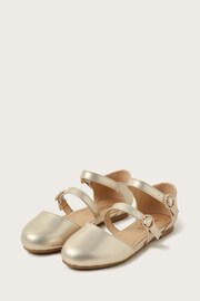 Monsoon Gold Two Strap Ballet Flats - Image 2 of 3