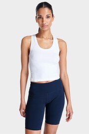 Sweaty Betty White Athlete Crop Seamless Workout Vest - Image 1 of 6