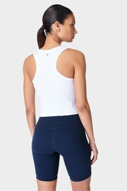 Sweaty Betty White Athlete Crop Seamless Workout Vest - Image 2 of 6