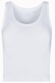 Sweaty Betty White Athlete Crop Seamless Workout Vest - Image 6 of 6