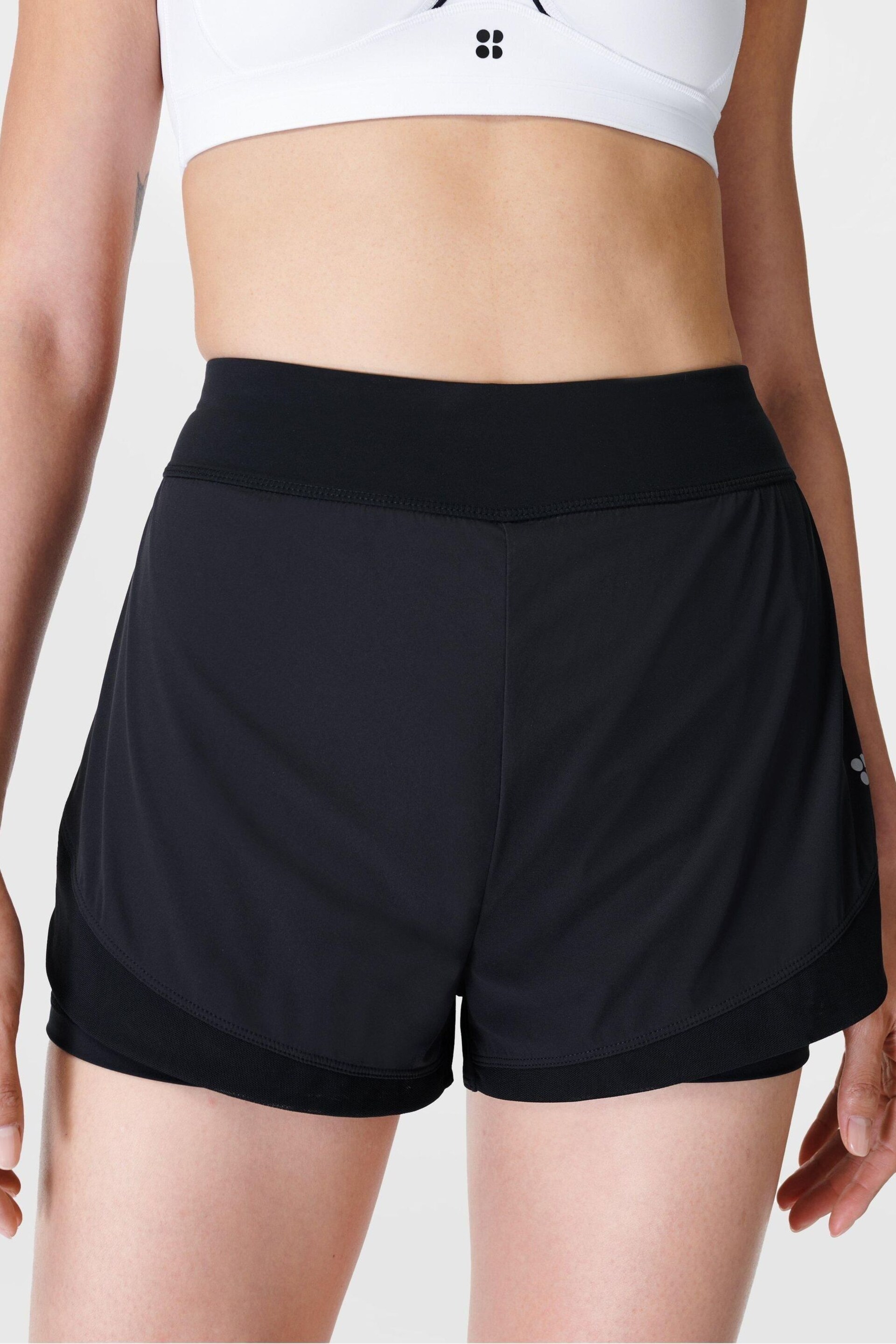 Sweaty Betty Black Tempo Run Shorts - Image 1 of 8
