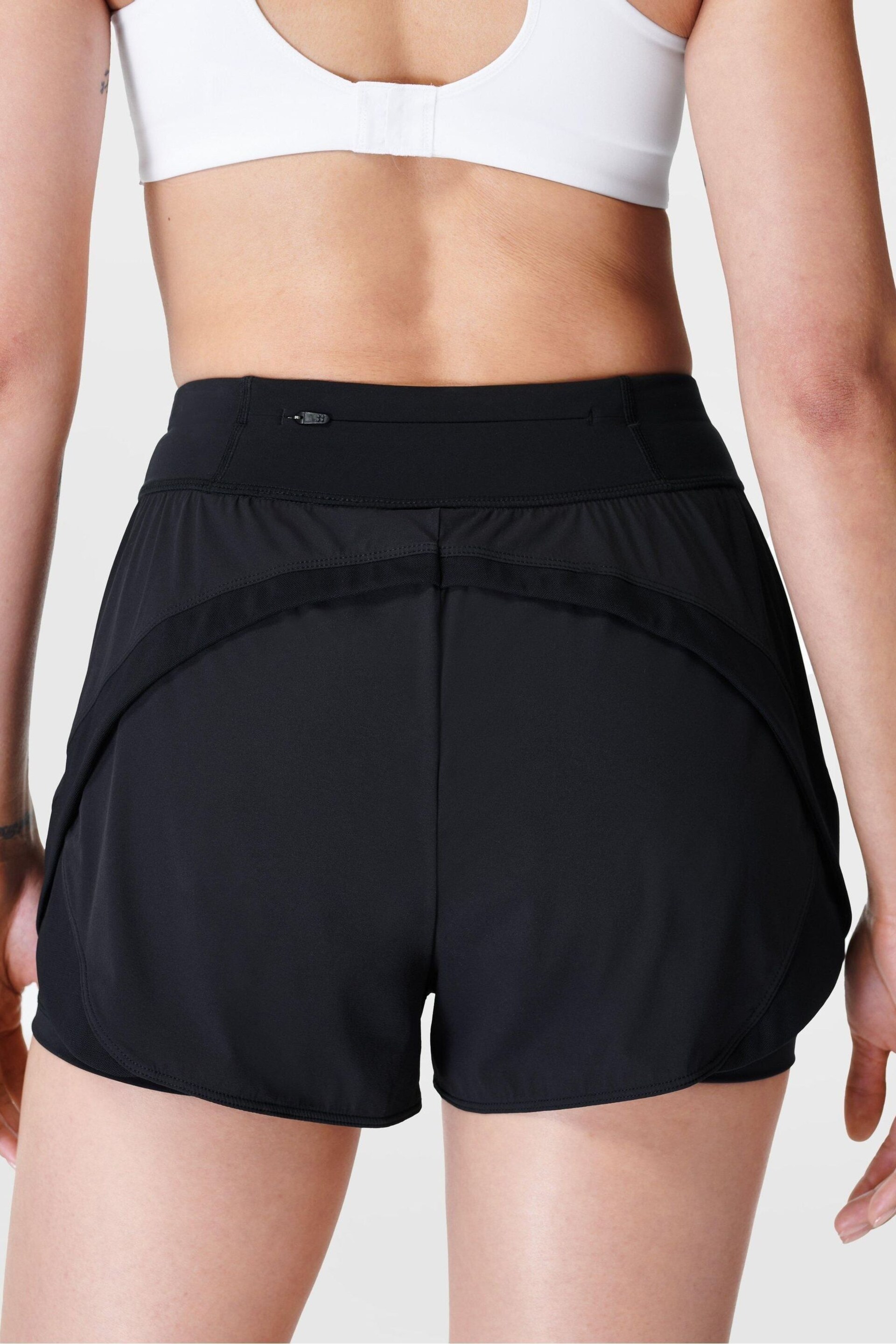 Sweaty Betty Black Tempo Run Shorts - Image 5 of 8