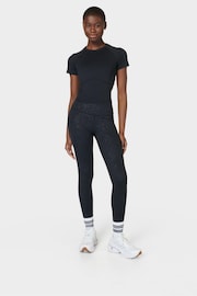 Sweaty Betty Black Full Length All Day Active Emboss Leggings - Image 4 of 7