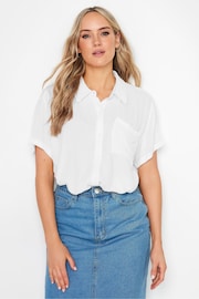 Long Tall Sally White Crinkle Shirt - Image 6 of 10