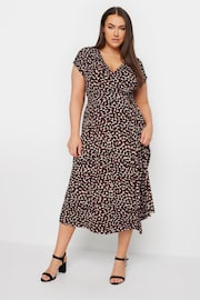 Yours Curve Red Spot Print Wrap Dress - Image 1 of 5