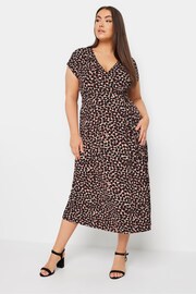 Yours Curve Red Spot Print Wrap Dress - Image 2 of 5