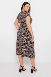 Yours Curve Red Spot Print Wrap Dress - Image 3 of 5