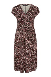 Yours Curve Red Spot Print Wrap Dress - Image 5 of 5
