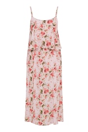 Yours Curve Pink Floral Overlay Maxi Dress - Image 6 of 6