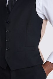 MOSS Tailored Fit Half Lined Black Waistcoat - Image 3 of 3