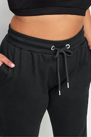 Yours Curve Black Straight Leg Stretch Joggers - Image 4 of 5