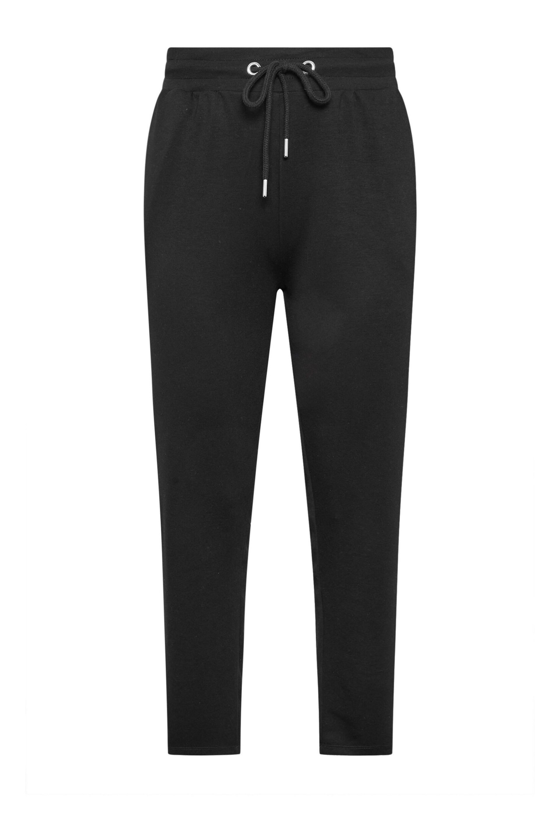 Yours Curve Black Straight Leg Stretch Joggers - Image 5 of 5