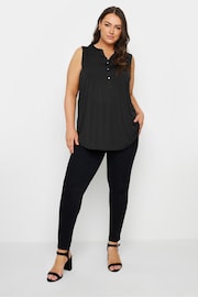 Yours Curve Black Sleeveless Blouse - Image 2 of 5