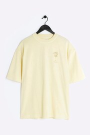 River Island Yellow Regular Fit 100% Cotton Atherton Sports T-Shirt - Image 5 of 6