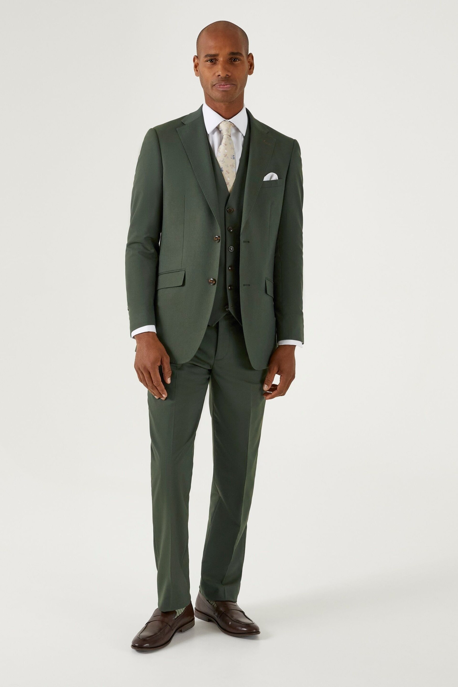 Skopes Harvey Green Tailored Fit Suit Jacket - Image 3 of 6