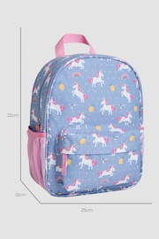 JoJo Maman Bébé Blue/Pink Medium Backpack - Image 4 of 7