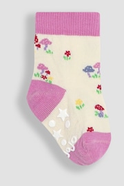 JoJo Maman Bébé Pink Fairy Socks 3 Pack - Image 3 of 4