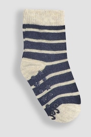 JoJo Maman Bébé Navy Socks 3 Pack - Image 2 of 4