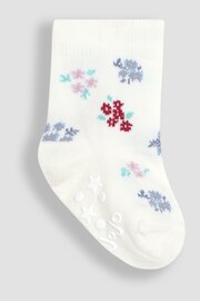 JoJo Maman Bébé Pink Nature Socks 3 Pack - Image 3 of 4