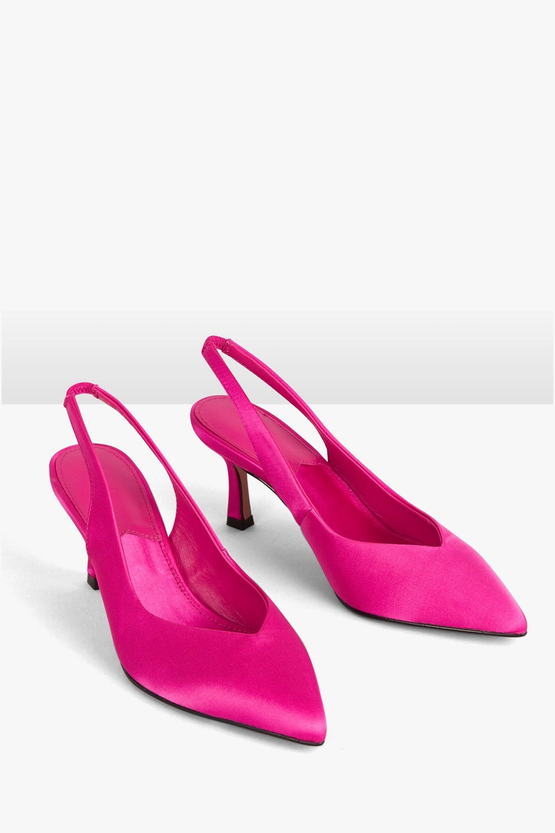 Hush Pink Joella Heeled Leather Shoes - Image 5 of 6