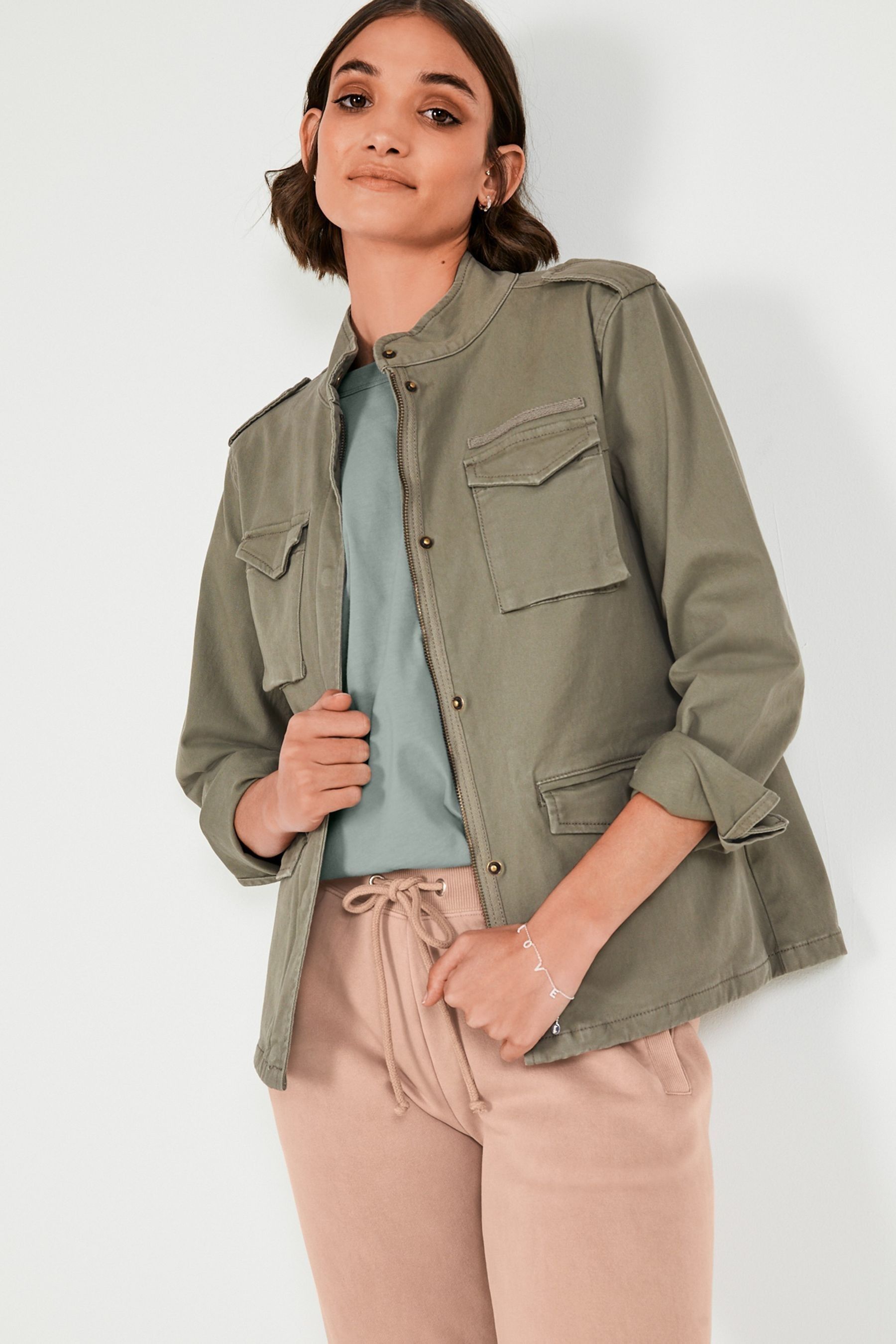 Buy Hush Green Military Jacket from Next Australia