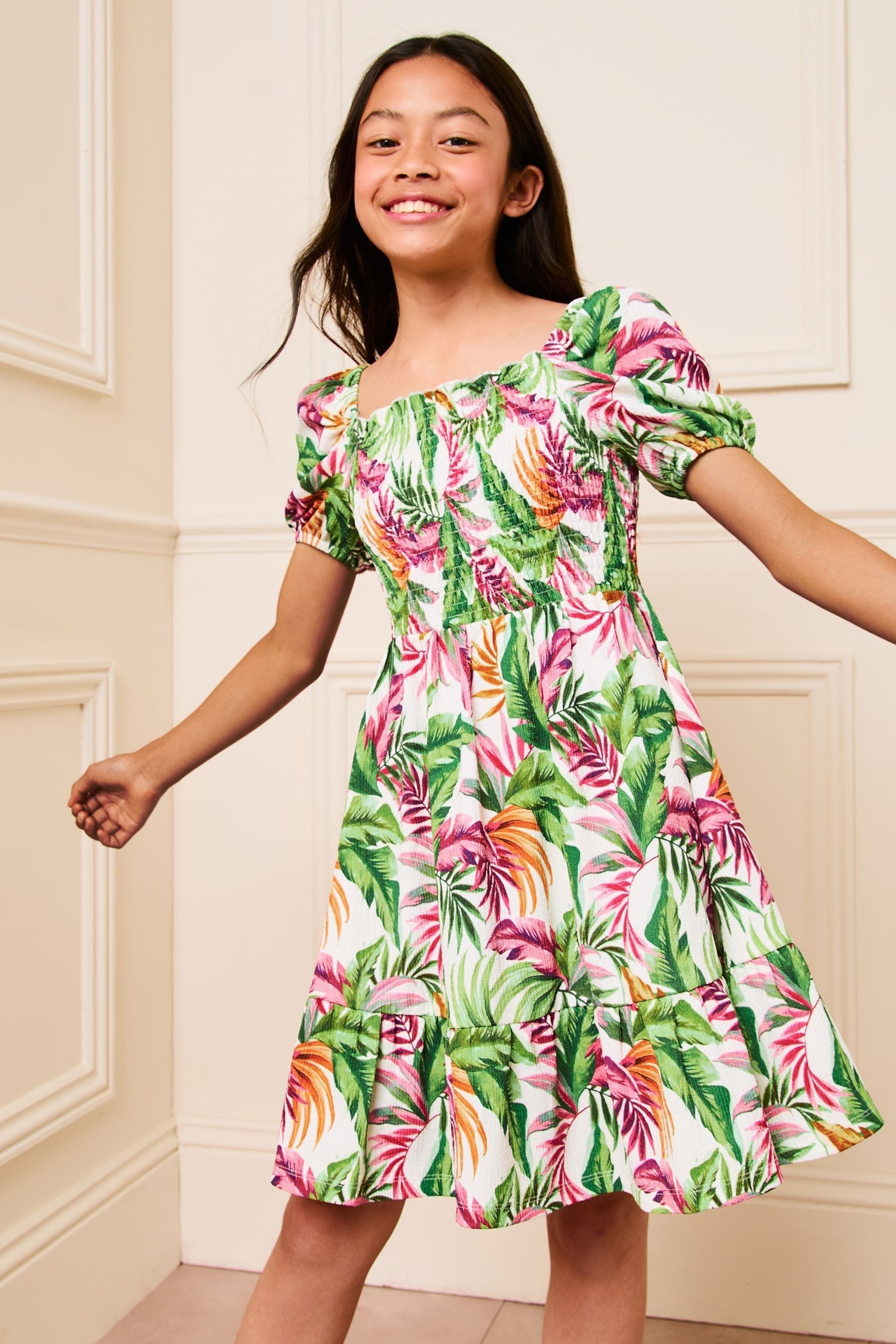 Lipsy palm print dress store