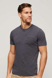 Superdry Charcoal Retro Rocker Graphic T-Shirt - Image 1 of 6