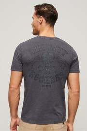 Superdry Charcoal Retro Rocker Graphic T-Shirt - Image 2 of 6