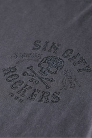 Superdry Charcoal Retro Rocker Graphic T-Shirt - Image 5 of 6