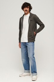 Superdry Green Essential Logo Zip Track Top - Image 1 of 6