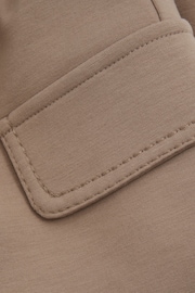 Reiss Camel Amina Junior Drawstring Pocket Detail Tapered Joggers - Image 4 of 4