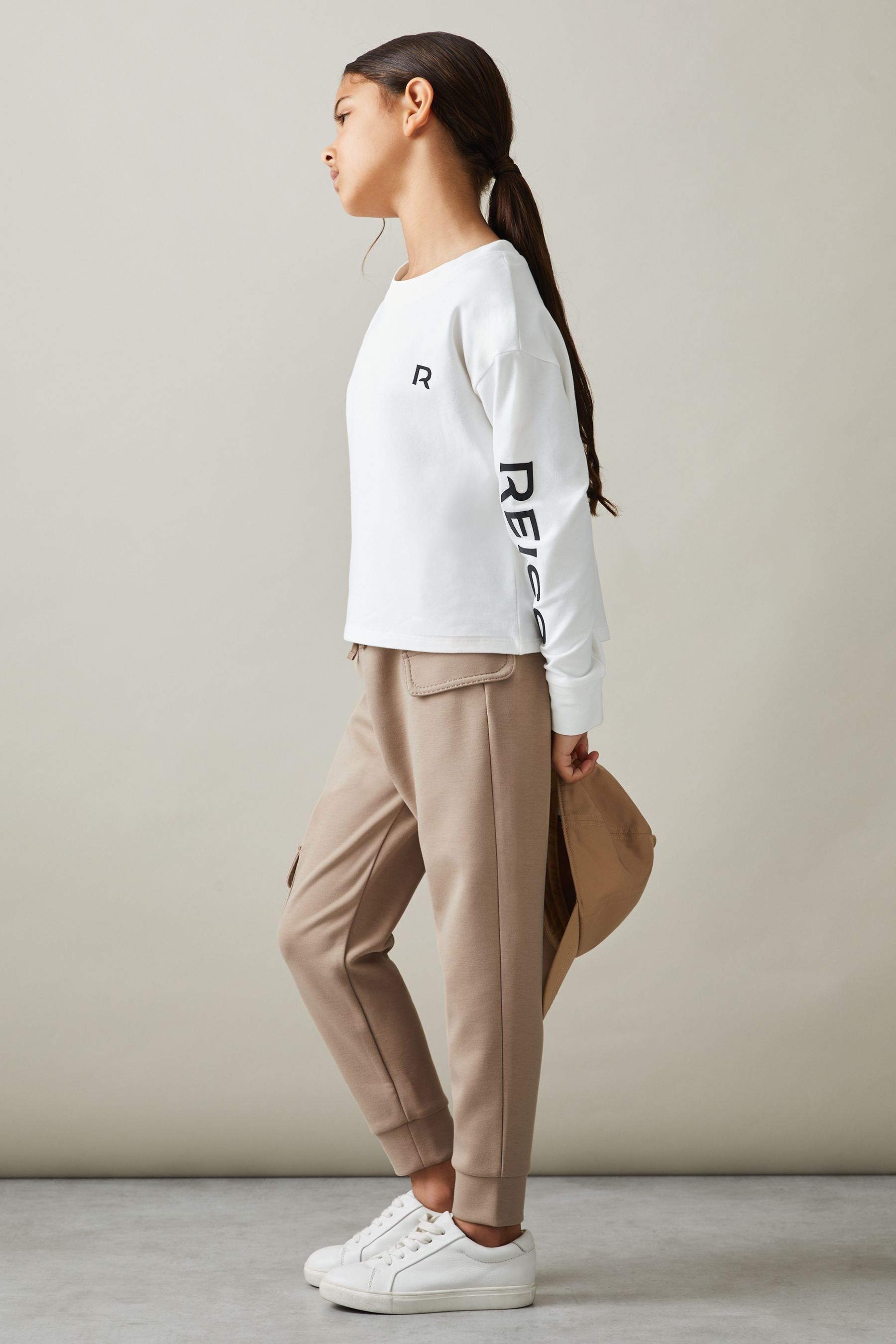 Reiss Amina Drawstring Pocket Detail Tapered Joggers from Next United Arab Emirates