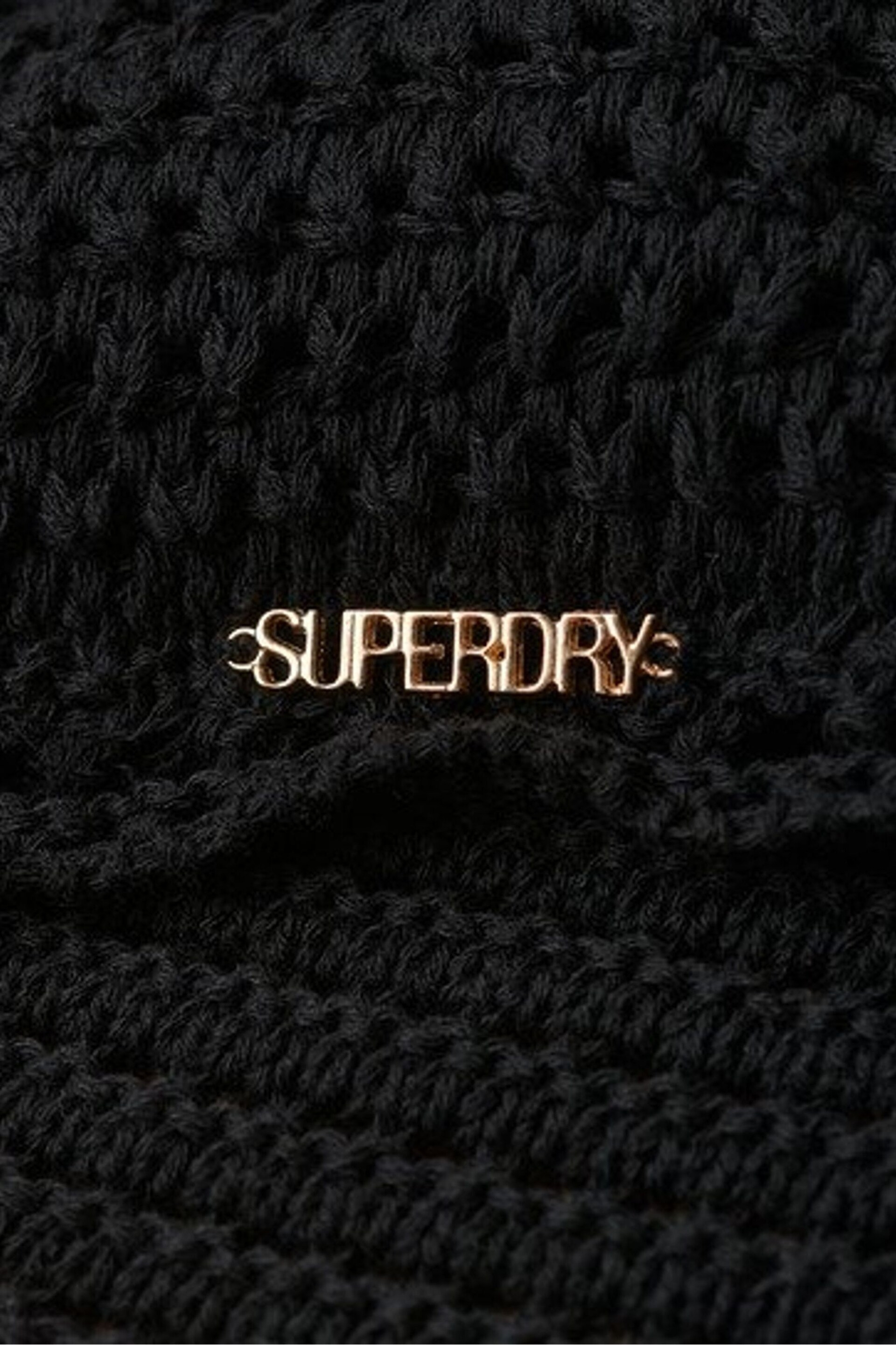 Superdry Black Cropped Halter Crochet Top - Image 7 of 7