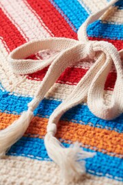 Superdry Cream Hanky Hem Halter Crochet Top - Image 7 of 7